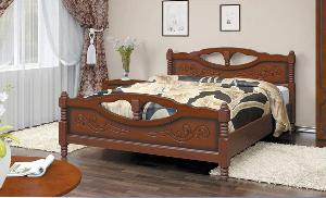 Деревянные кровати по самым доступным ценам в Крыму в огромном ассортименте.  Город Евпатория елена-4 орех.jpg