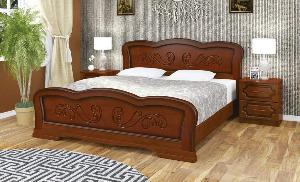 Деревянные кровати по самым доступным ценам в Крыму в огромном ассортименте.  Город Евпатория кар-8 орех тем.jpg